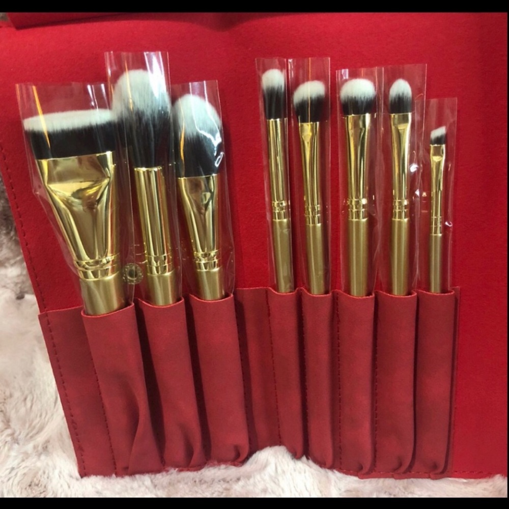 Luxie Glitter and Gold Brush set